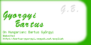 gyorgyi bartus business card